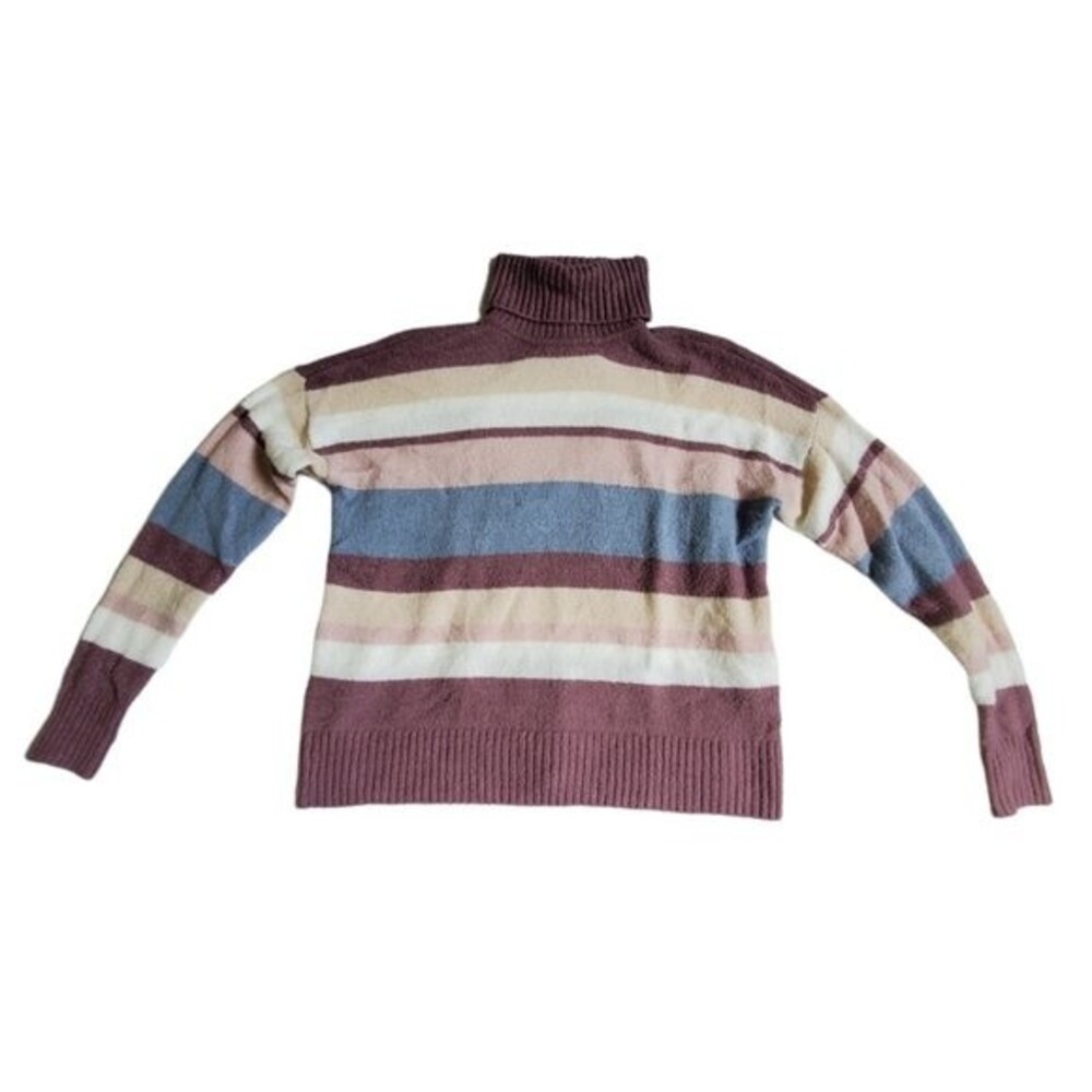 Cato Est 1946 white cream pink blue sweater sz XS